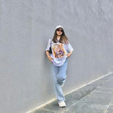 Elevated White Baggy Tee - 19bay